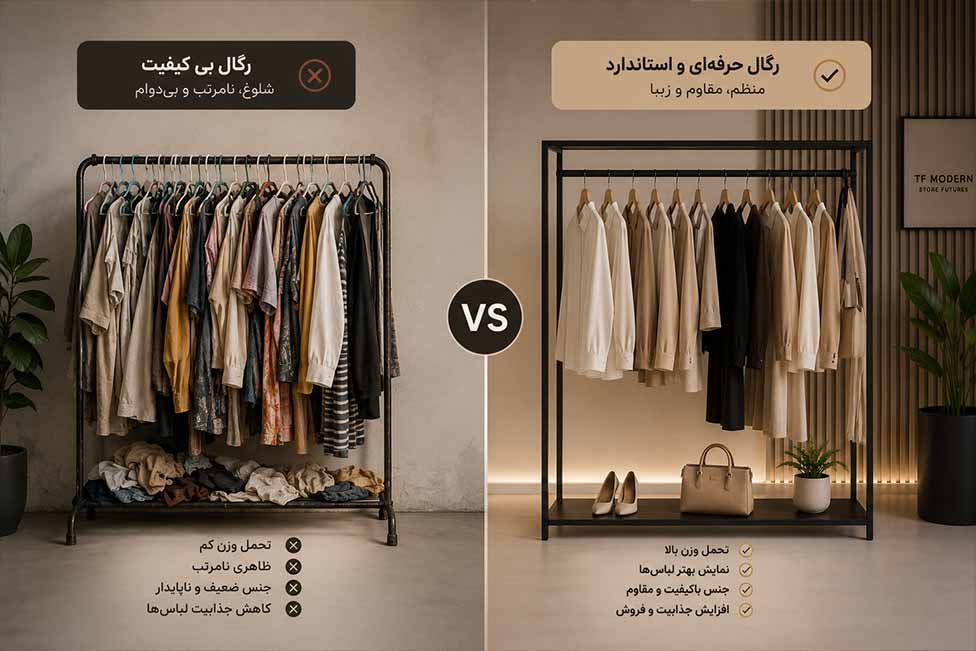مقایسه رگال لباس استاندارد و غیراستاندارد